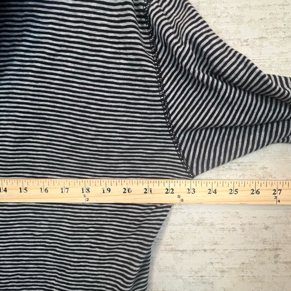 ATM Striped Hooded Pullover Sweater Sz S Drawstrings Made in Peru Boho Soft Cozy - Picture 13 of 14